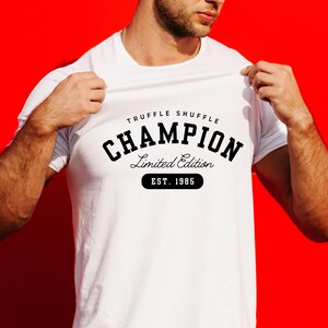 The Goonies &quot;Truffle Shuffle Champion&quot; shirt, Chunk, 80s Movie, Fratellis, Mouth, Astoria, Oregon, Never Say Die, One-Eyed Willy, Sloth