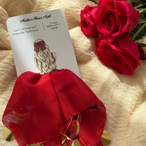 Hennaeinladungskarten mit Halaytücher || Einladungskarte mit Gastgeschenk
