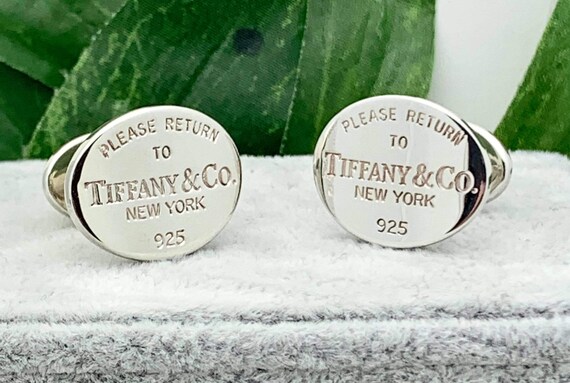 SS Tiffany & Co. Cufflinks,Estate,Vintage Mens Jew