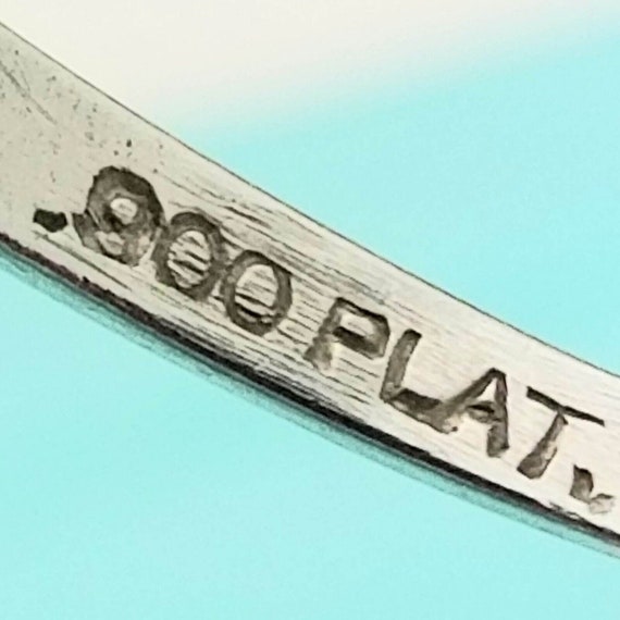 Platinum Old European Cut Diamond ArtDeco Ring-Na… - image 8