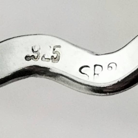 Simple Silver Wavy Stackable Band-925-Sterling-So… - image 8