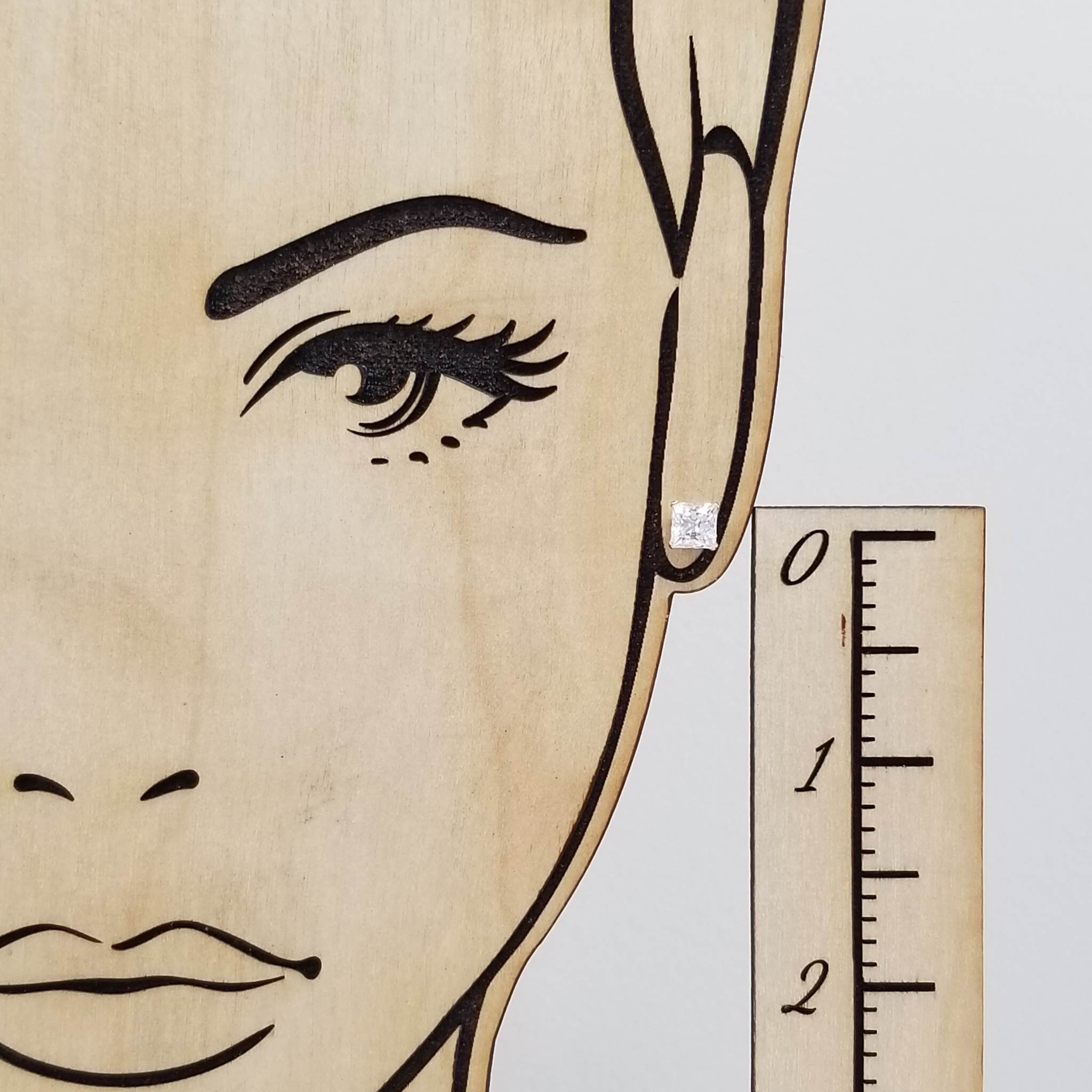 Orecchini A Cerchio Canna Quadra In Oro Giallo 18k. | GV - Foto 7