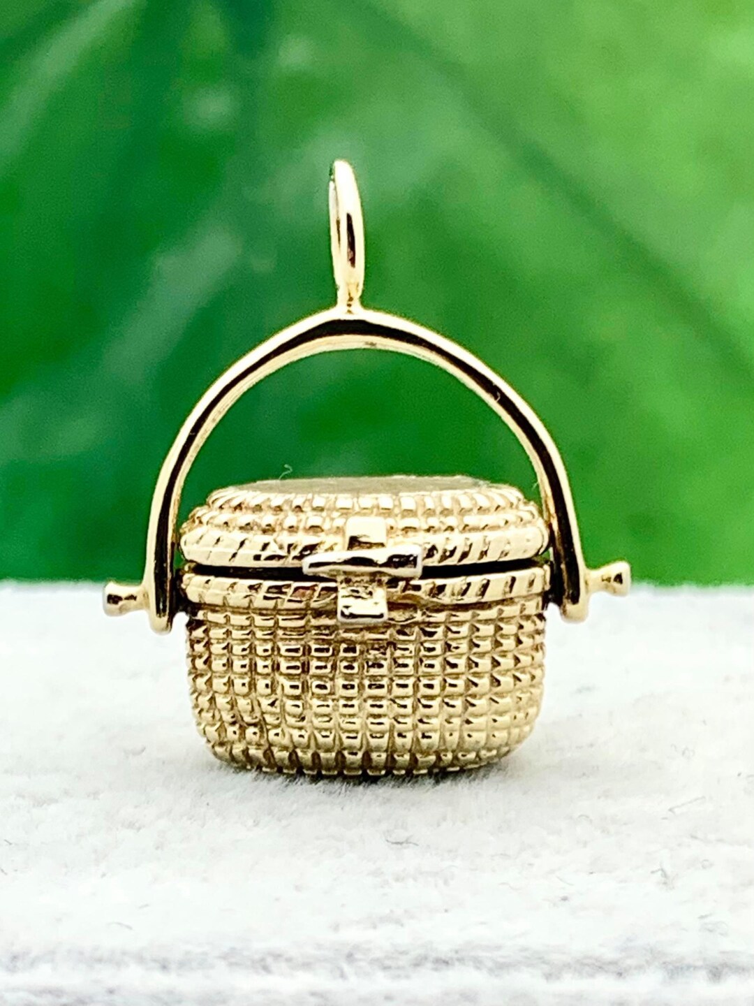 14K Gold A. Doucette Nantucket Lightship Basket Charm W/ Etsy