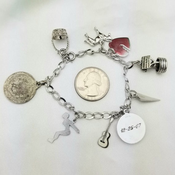 WEB限定カラー Silver Vintage Charms-8 Bracelet-sterling-8 Multi-charm アクセサリー