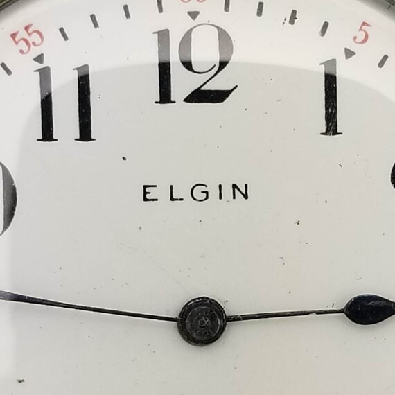ELGIN Vintage Pocket Watch With Stopwatch, 50mm Case