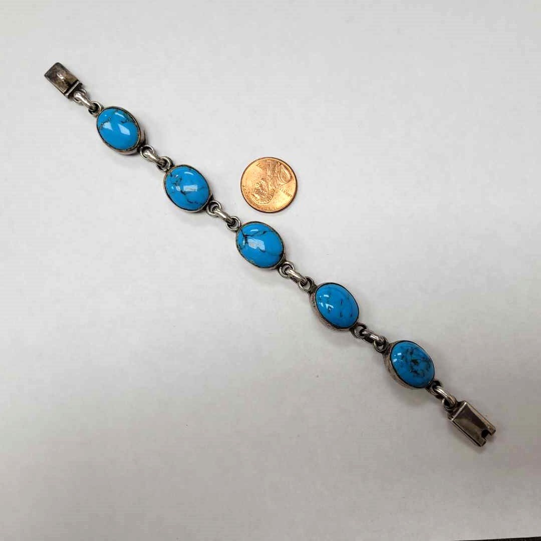 ☆☆【redline】ENTRELACET ブレスレット TURQUOISE Turquoise Cabochon Bracelet