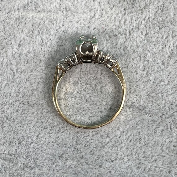14K Yellow Gold Multi-Diamond Ring, 1940s, .42TCW… - image 10