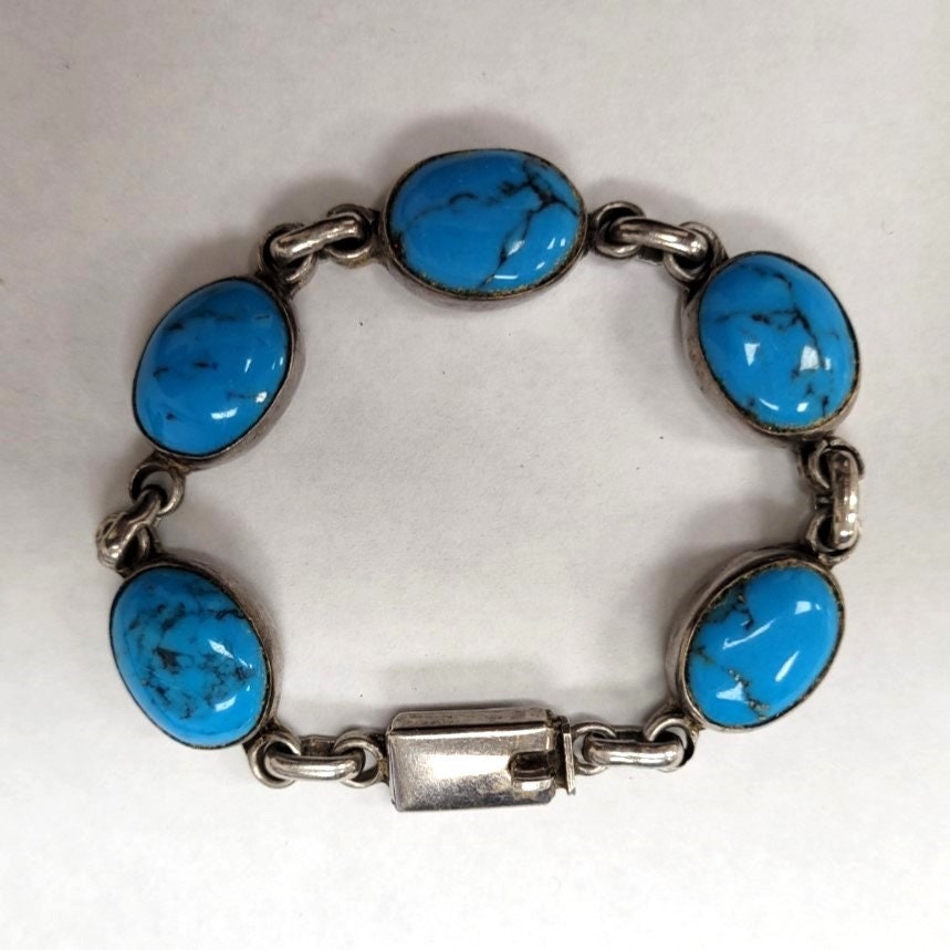 ☆☆【redline】ENTRELACET ブレスレット TURQUOISE Turquoise Cabochon Bracelet