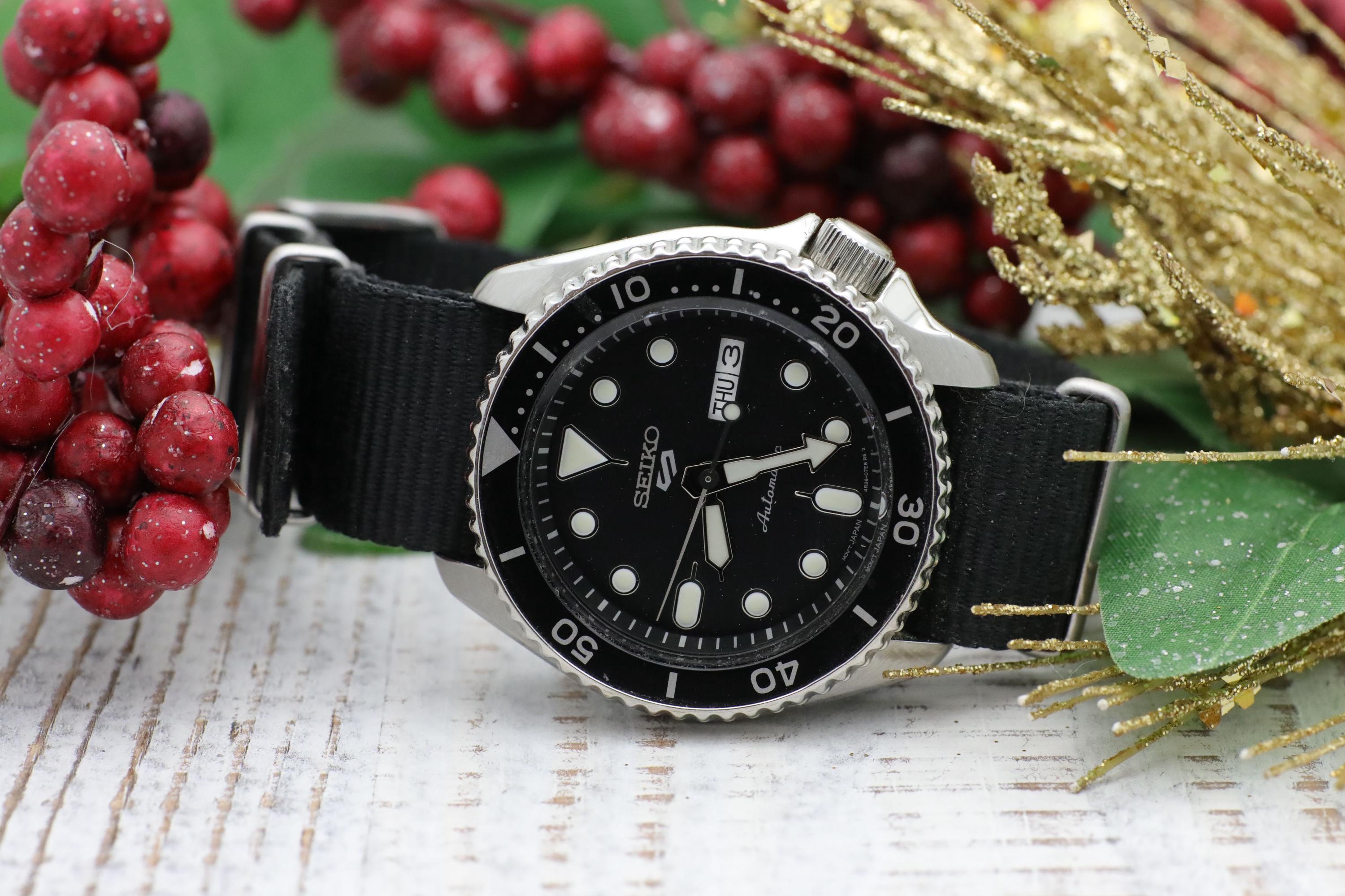SEIKO 5SPORTS 7S26-01G0 Automatic Transparent back case Day
