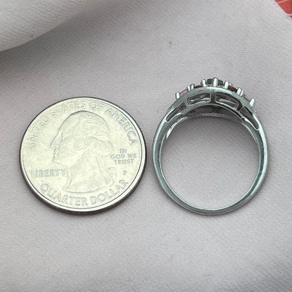 Silver Multi-Gemstone Cluster Ring-Sterling Silve… - image 7