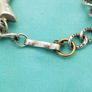 Charme De Bracelet Argent Sterling 925 Vintage 'HMK RAVIOLI' - 1,1 G - 1,2 Cm - Occasion