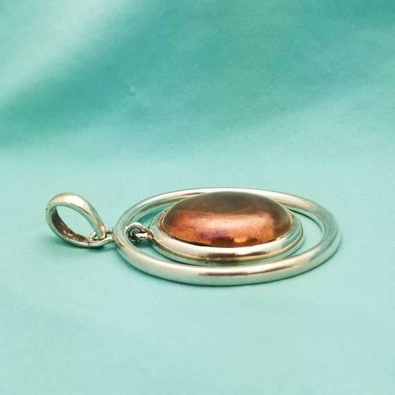 Barse Jewelry Sterling Silver Copper Glass Double… - image 2