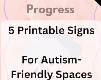 Printable Sensory Room Signs for Autism – Calm Down Corner, Meltdown in Progress, Neurodiversity Posters – Instant Download