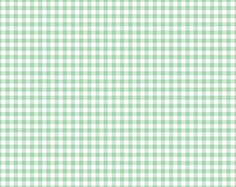 Mint Gingham Fabric Soft Sewing Fabric Quilting Fabric Craft Fabric 100% Cotton Fabric By The Half Yard