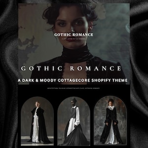 GOTHIC ROMANCE // Luxury Dark Editorial Shopify Theme & Noir Archive Layout
