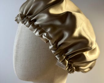 Reversible 100% Pure Silk Bonnet | Hair Bonnet | Silk Bonnet for Sleep | Double layer 22 Momme Mulberry Silk | Bonnet For Hair Protection