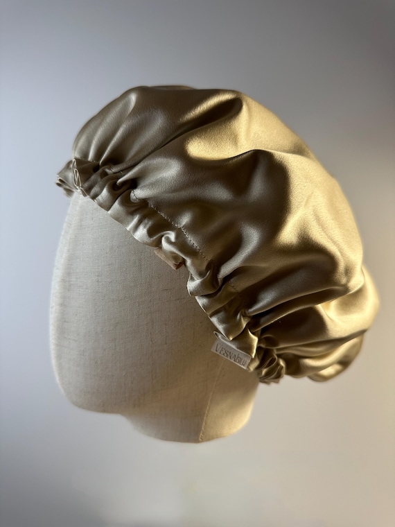 Reversible 100% Pure Silk Bonnet | Hair Bonnet | Silk Bonnet  display picture 3