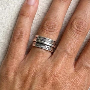 Handgemachte Tuareg Silber Ring: Berber Tribal Schmuck