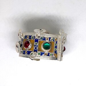Bracelet Ethnique Berbère Amazigh Maroc - En Cuivre Doré, Réglable, Sans Fermoir, Unisexe