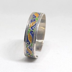 Handmade Sterling Silver Berber Cuff: Kabyle Tribal Bracelet