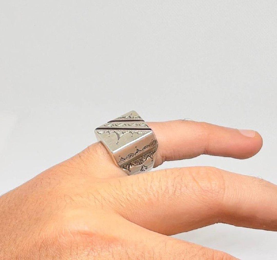 ハンドメイドのトゥアレグ スターリングシルバーリング：ベルベル族の