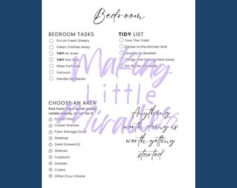Minimalist Bedroom Cleaning List for Adults