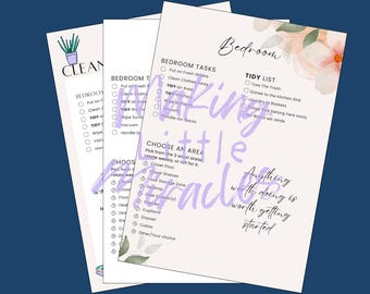 Bedroom Cleaning Tasks for Adults, Multipack