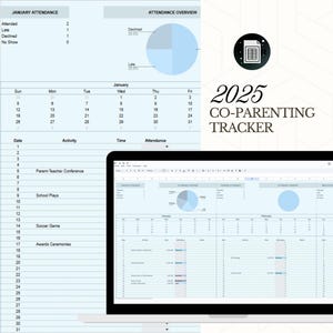 2025 Coparenting tracker calendar child custody logsheet monthly coparenting tracker joint custody calendar