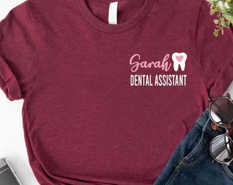Dental Graduation Gift Shirt,Custom Dentist Shirt,Dentist Pocket Shirt,Dental Life Shirt,Dentist Name,Dental Shirt,Personalized Dentist Gift