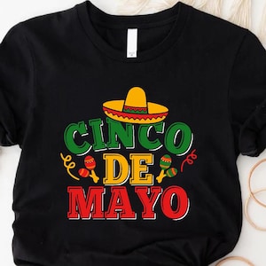 Cinco De Mayo Mexican Fiesta Shirt, Cinco De Mayo Gift, Mexican Theme Party, Mexican Sombrero Hats Shirt, Mexican Women Men Shirt Gift