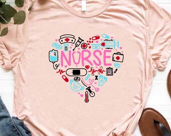 Nurse Shirt, New Nurse Gift, Nurse Appreciation, Nurse Student Tee, Registered Nurse Shirt Nursing School Tee, Nurse T-shirt, RN Nurse Tee