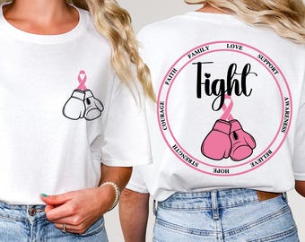 Breast Cancer Awareness Shirt, Breast Cancer Shirt, Pink Ribbon Tee, Breast Cancer Survivor Shirt,Cancer Gifts For Women,Cancer Fighter Gift