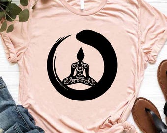 Buddhist Shirt, Buddha Yoga Shirt, Namaste Shirt, Meditation Shirt, Buddha Floral Tee, Spiritual Shirt, Buddha T Shirt,Meditation Buddha Tee