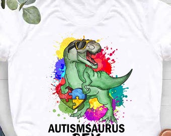 Autism Dinosaur Shirt, T-rex Shirt, Autism Awareness Shirt, Dinosaur Autism T-Shirt, Autism Gifts, Dino Disability Autism Gift, SPED Shirt