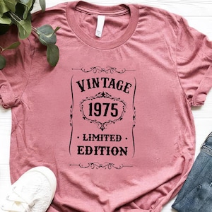 Vintage 1975 Tee,Limited Edition 1975 Shirt,Gift for 50th Birthday,Vintage 1975 T-Shirt, 50th Birthday Tee, Born in 1975,50th Birthday Shirt