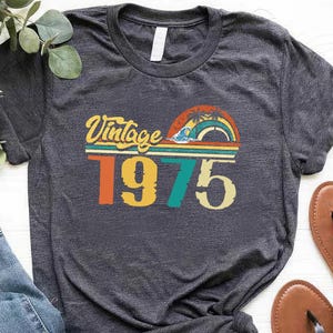 50th Birthday T-Shirt, Vintage 1975 Shirt, Gift for 50th, 50th Birthday Gift For Men, Women 50th Birthday, Born in 1975, 50th Birthday Tees