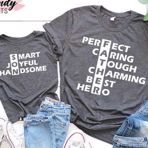 Father and Son Matching Shirts, Christmas Gift for New Dad, Gift for Husband, Daddy and Son Shirts, Baby Announcement,Dad Son Matching Shirt