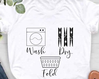 Laundry T-Shirts, Funny Laundry Shirt, Mom Life Shirt, Motherhood Shirt, Funny Mom Gift, Laundry Day Shirt, Wash Day Shirt, Sarcastic Shirt