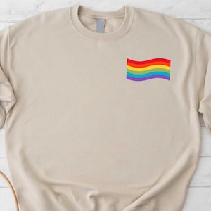 LGBT Sweatshirt, Pride Flag Sweater, LGBT Flag Shirt, Lgbt Support Tee, LGBT Shirt,Lesbian T-Shirts,Rainbow Flag Shirt,Queer Shirt,Gay Pride