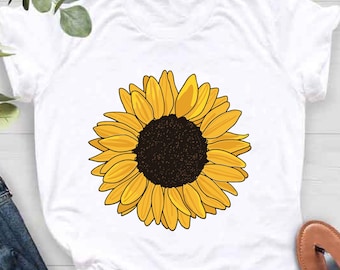 Sunflower Graphic Tee, Sunflower Shirt, Inspirational Shirt, Women Garden Shirt, Funny Sunflower Shirt, Floral Shirt, Sunflower Lover Gift