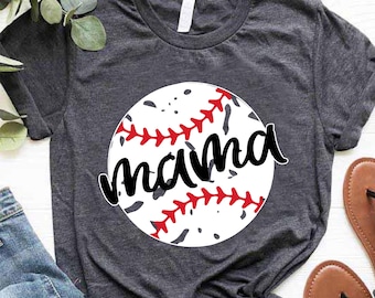 Baseball Mom Shirt, Mothers Day Gift, Baseball Shirt for Women, Sports Mom T-Shirt, Family Baseball Tee, Game Day Shirt, Baseball Grunge Tee