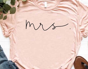 Bride Shirt, Mrs Shirt, Bridal Shower Gift, Honeymoon Shirt, Newlywed Shirts, Bride To Be Shirt, Bachelorette Party Shirts, Wedding Gifts