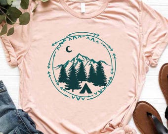 Mountain Shirt, Adventure Shirt for Women, Hiking Gifts, Camping Shirt, Hiker Gifts for Men, Nature Lover Shirt, Outdoor Shirt, Hiker Shirt