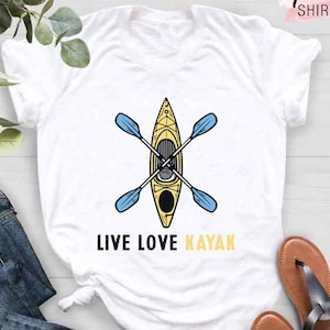 Kayak Lover T-Shirt, Kayaking Gifts for Women and Men, Kayaker Shirt, Water Sports Gifts, Camping Gifts, Kayak Shirt Men, Kayaker Gifts