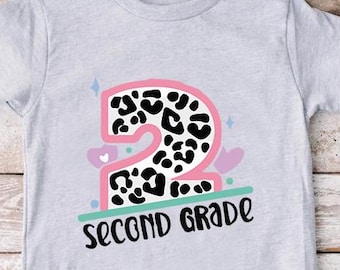 2nd Grade Shirt for Girls, 2nd Grade Gift, Girls First Day of School, Back to School Shirt, Second Grade Girls, 1st Day of 2nd Grade Shirt