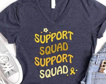 Childhood Cancer Awareness Shirt, Childhood Cancer Shirt, Childhood Cancer Support Shirts, Cancer Gifts, Gold Ribbon Shirt, Cancer Survivor