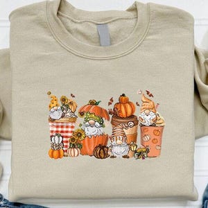 Pumpkin Gnomes Sweatshirt, Autumn Gnome Sweatshirt,Pumpkin Season Sweatshirt,Cute Fall Sweatshirt,Thanksgiving 2025 Gnomes Tee,Gnomes Outfit