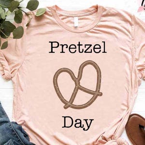 Pretzel Day Shirt, Pretzel Fan T-Shirt, Women Office Shirts, Funny Pretzel Shirt, Philadelphia Pretzel, Pretzel Day Gift, Pretzel Lover Tees