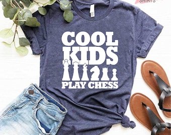 Funny Chess Shirt, Chess Lover Gift, Board Game Shirt, Gambit Shirt, Minimalist Shirt, Kids Chess Shirt, Chess Gifts, Chess Lover Shirt