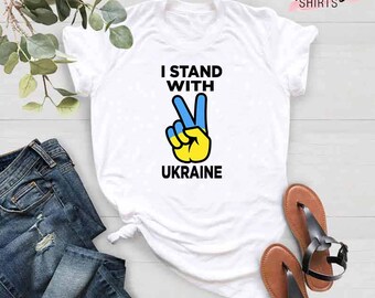 Ukraine Shirt, Stand With Ukraine Shirt, Support Ukraine T-Shirt, Stop The War Shirt, Ukraine Tee, Freedom for Ukraine Shirt, No War Shirt